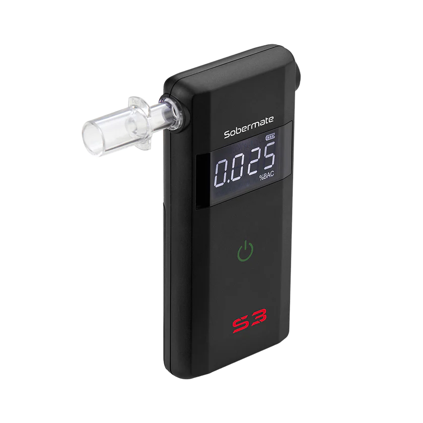 Sobermate S3 Fuel Cell Breathalyzer Top Right